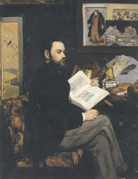 Edouard Manet Portrait d'Emile Zola (mk40) Sweden oil painting art